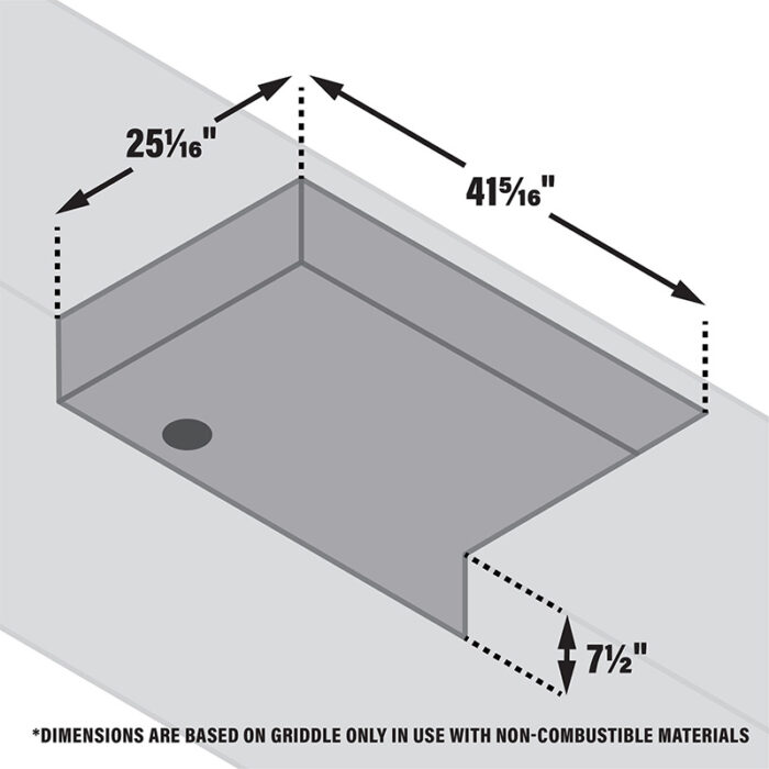 36 Drop-in Griddle with Hood